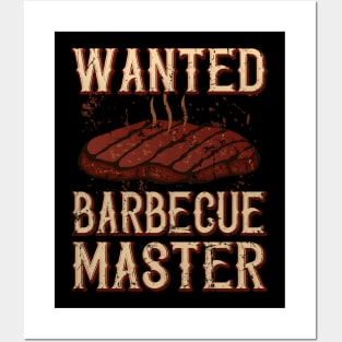 Wanted BBQ Master Posters and Art